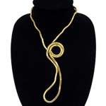 Gold Plated Copper Moldable Necklace